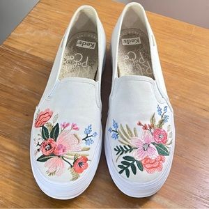 Keds x Rifle Paper Co Triple Decker Lively Embroidered Slip On